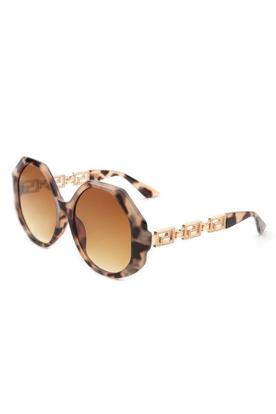 Round Circle Geometric Fashion Oversize Sunglasses