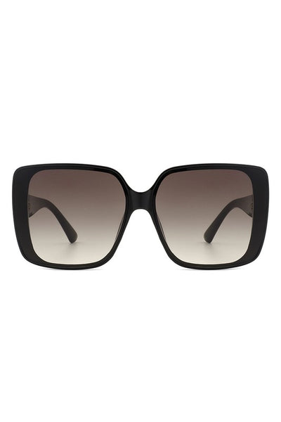 Square Retro Fashion Flat Top Women Sunglasses