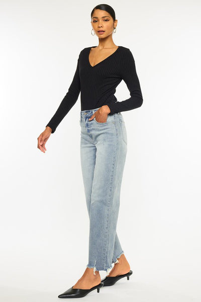 High Rise Slim Wide Leg by KanCan