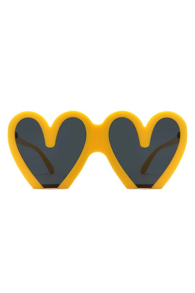 Heart Shaped Oversized Party Fashion Sunglasses