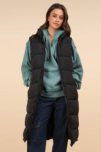 Out Exploring Long Puffer Vest