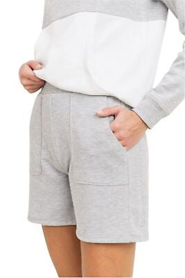 Heather Grey Essential Mid-Thigh Shorts