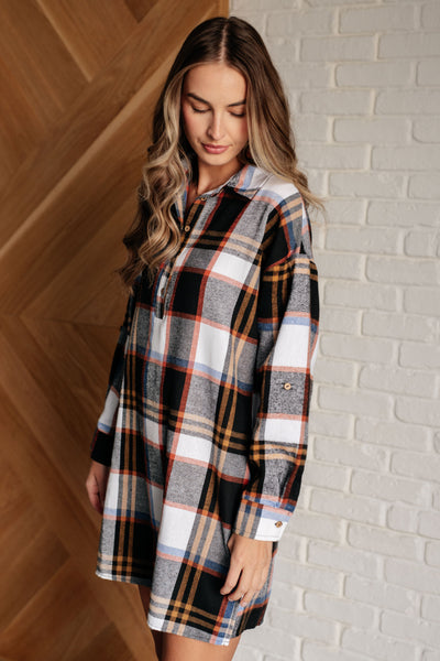 Make it Right Plaid Shirt Dress