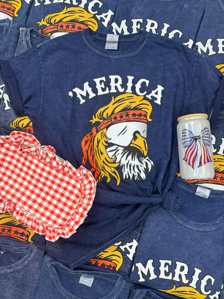 Merica Eagle Graphic Shirt, 4th of July Tee