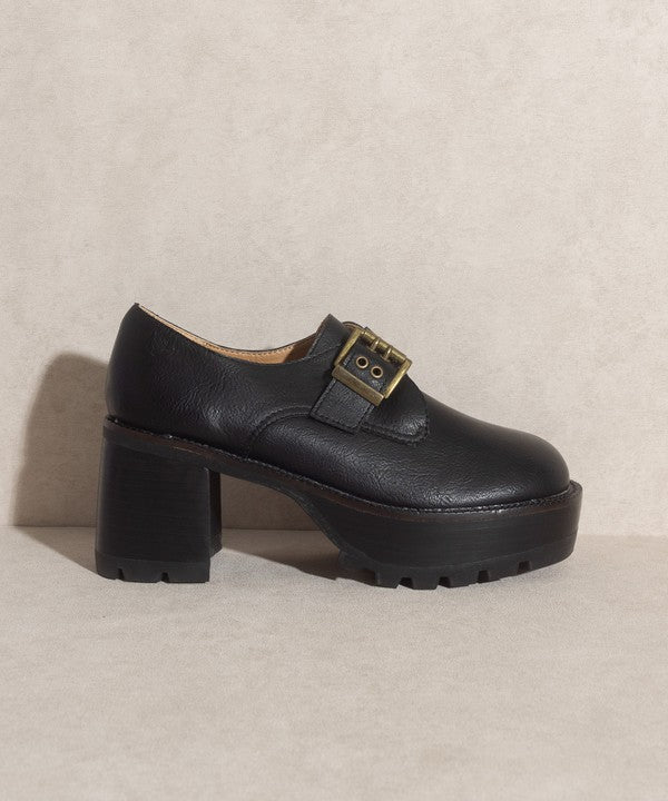 OASIS SOCIETY Sarah   Buckled Platform Loafers