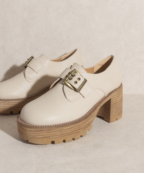 OASIS SOCIETY Sarah   Buckled Platform Loafers