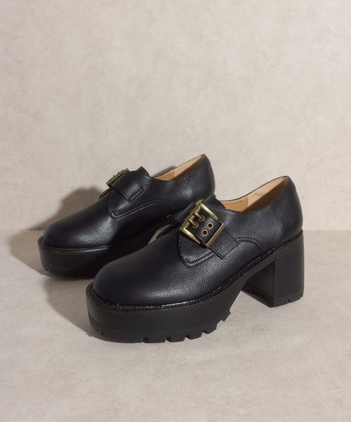 OASIS SOCIETY Sarah   Buckled Platform Loafers