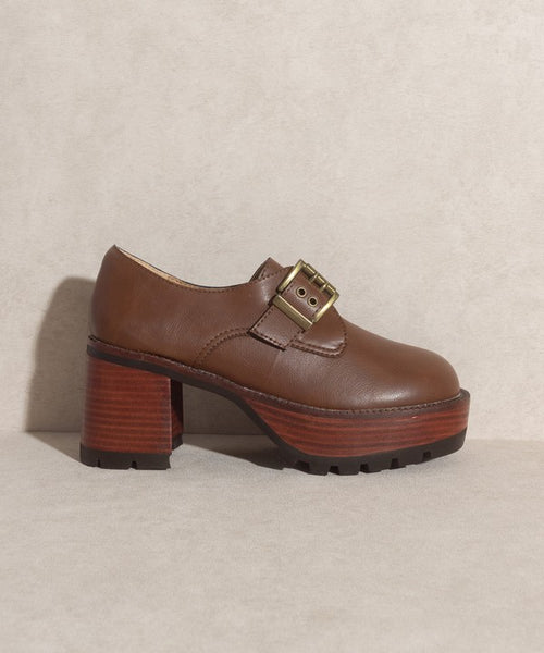 OASIS SOCIETY Sarah   Buckled Platform Loafers