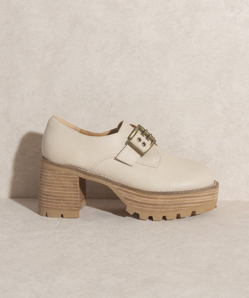 OASIS SOCIETY Sarah   Buckled Platform Loafers