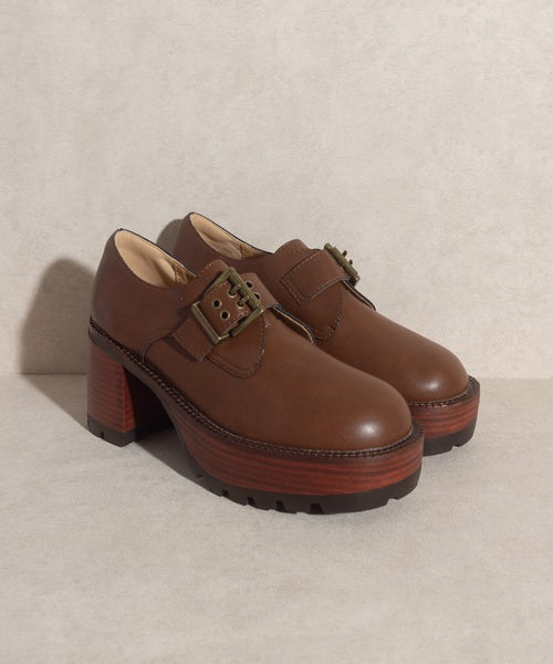 OASIS SOCIETY Sarah   Buckled Platform Loafers