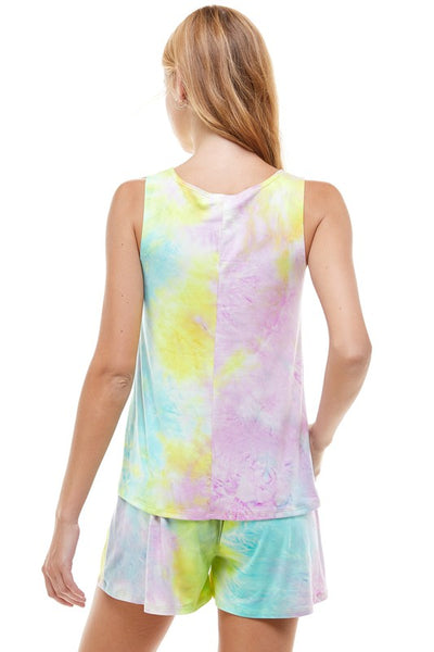 Light Blue Tie Dye Lounge Set - Ruby Rebellion