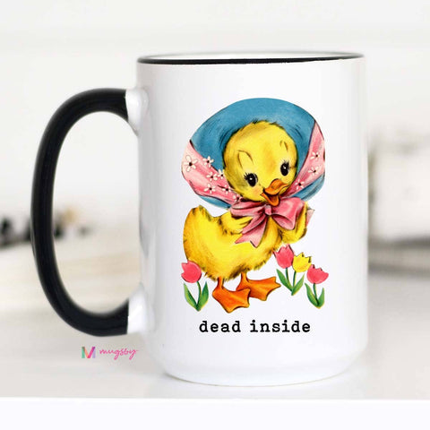 Dead Inside Funny Coffee Mug