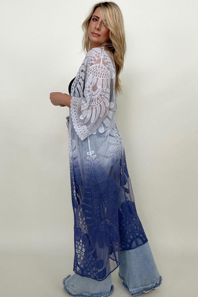 Leto Ombre Bohemian Lace Kimono